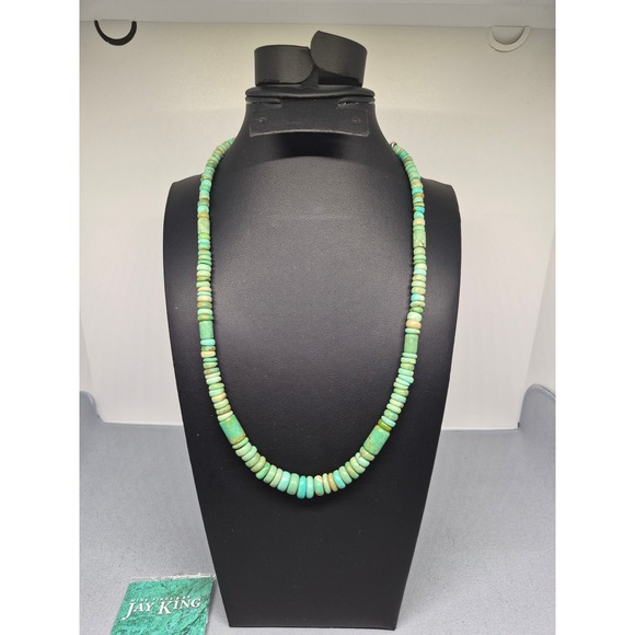 Jay King Jewelry - Jay King Necklace Green Turquoise Sterling Silver Mine Finds Bead